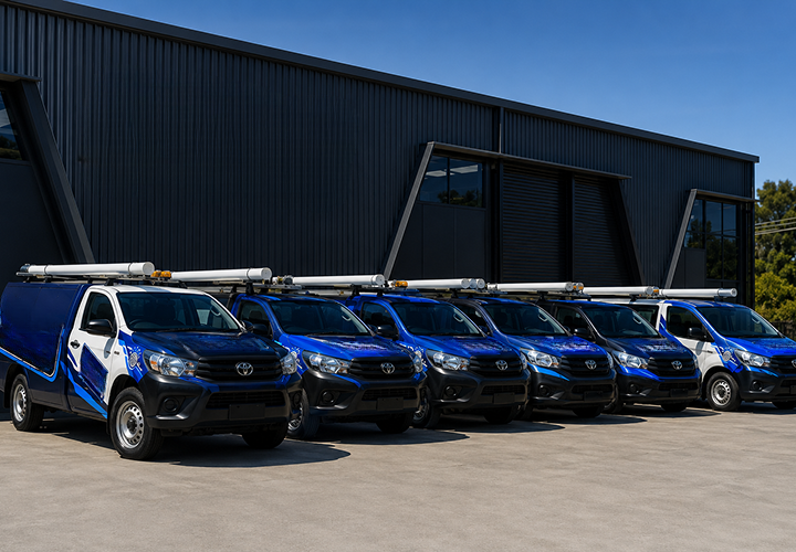 Fleet of Tamarama Blocked Drains plumbing vans